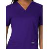 Cherokee Medical Women’s Scrub Top V-Neck Modern Classic Fit with 3 Pockets, Ultra Soft and 2-Way Stretch Fabric – WW620(Grape)