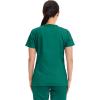 Cherokee Medical Women’s Scrub Top V-Neck Modern Classic Fit with 3 Pockets, Ultra Soft and 2-Way Stretch Fabric – WW620(Hunter Green)