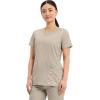 Cherokee Medical Women’s Scrub Top V-Neck Modern Classic Fit with 3 Pockets, Ultra Soft and 2-Way Stretch Fabric – WW620(Khaki)