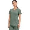 Cherokee Medical Women’s Scrub Top V-Neck Modern Classic Fit with 3 Pockets, Ultra Soft and 2-Way Stretch Fabric – WW620(Olive)