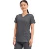 Cherokee Medical Women’s Scrub Top V-Neck Modern Classic Fit with 3 Pockets, Ultra Soft and 2-Way Stretch Fabric – WW620(Pewter)