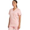 Cherokee Medical Women’s Scrub Top V-Neck Modern Classic Fit with 3 Pockets, Ultra Soft and 2-Way Stretch Fabric – WW620(Pink Essence)