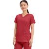 Cherokee Medical Women’s Scrub Top V-Neck Modern Classic Fit with 3 Pockets, Ultra Soft and 2-Way Stretch Fabric – WW620(Red)