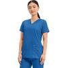 Cherokee Medical Women’s Scrub Top V-Neck Modern Classic Fit with 3 Pockets, Ultra Soft and 2-Way Stretch Fabric – WW620(Royal)