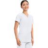 Cherokee Medical Women’s Scrub Top V-Neck Modern Classic Fit with 3 Pockets, Ultra Soft and 2-Way Stretch Fabric – WW620(White)