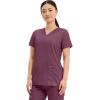 Cherokee Medical Women’s Scrub Top V-Neck Modern Classic Fit with 3 Pockets, Ultra Soft and 2-Way Stretch Fabric – WW620(Wine)