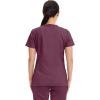 Cherokee Medical Women’s Scrub Top V-Neck Modern Classic Fit with 3 Pockets, Ultra Soft and 2-Way Stretch Fabric – WW620(Wine)