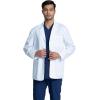 Cherokee Mens Lab Coat 30″ Men’s Consultation White Coat Durable, Mechanical Stretch – CK401(White)