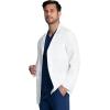 Cherokee Mens Lab Coat 30″ Men’s Consultation White Coat Durable, Mechanical Stretch – CK401(White)