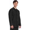 Cherokee Men’s Scrub Jacket Snap Front Medical with 3 Pockets, Knit Cuffs, Soft Fade Resistant 2-Way Stretch – WW360(Black)