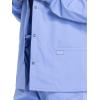 Cherokee Men’s Scrub Jacket Snap Front Medical with 3 Pockets, Knit Cuffs, Soft Fade Resistant 2-Way Stretch – WW360(Ciel)