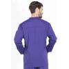 Cherokee Men’s Scrub Jacket Snap Front Medical with 3 Pockets, Knit Cuffs, Soft Fade Resistant 2-Way Stretch – WW360(Grape)