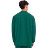 Cherokee Men’s Scrub Jacket Snap Front Medical with 3 Pockets, Knit Cuffs, Soft Fade Resistant 2-Way Stretch – WW360(Hunter Green)