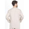 Cherokee Men’s Scrub Jacket Snap Front Medical with 3 Pockets, Knit Cuffs, Soft Fade Resistant 2-Way Stretch – WW360(Khaki)