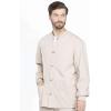 Cherokee Men’s Scrub Jacket Snap Front Medical with 3 Pockets, Knit Cuffs, Soft Fade Resistant 2-Way Stretch – WW360(Khaki)