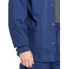 Cherokee Men’s Scrub Jacket Snap Front Medical with 3 Pockets, Knit Cuffs, Soft Fade Resistant 2-Way Stretch – WW360(Navy)