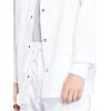 Cherokee Men’s Scrub Jacket Snap Front Medical with 3 Pockets, Knit Cuffs, Soft Fade Resistant 2-Way Stretch – WW360(White)