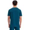 Cherokee Men’s V-Neck Scrub Top with Mesh Yoke and Side Panels for Extra Breathability WW603(Caribbean Blue)