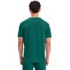 Cherokee Men’s V-Neck Scrub Top with Mesh Yoke and Side Panels for Extra Breathability WW603(Hunter Green)