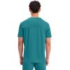 Cherokee Men’s V-Neck Scrub Top with Mesh Yoke and Side Panels for Extra Breathability WW603(Teal Blue)