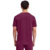 Cherokee Men’s V-Neck Scrub Top with Mesh Yoke and Side Panels for Extra Breathability WW603(Wine)