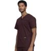 Cherokee Men’s V-Neck Top Traditional fit with 4 Pockets, Ultra Soft, Durable, Fade Resistant, 2-Way Stretch Fabric – WW695(Espresso)