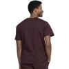 Cherokee Men’s V-Neck Top Traditional fit with 4 Pockets, Ultra Soft, Durable, Fade Resistant, 2-Way Stretch Fabric – WW695(Espresso)