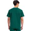 Cherokee Men’s V-Neck Top Traditional fit with 4 Pockets, Ultra Soft, Durable, Fade Resistant, 2-Way Stretch Fabric – WW695(Hunter Green)
