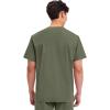 Cherokee Men’s V-Neck Top Traditional fit with 4 Pockets, Ultra Soft, Durable, Fade Resistant, 2-Way Stretch Fabric – WW695(Olive)
