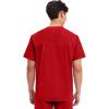 Cherokee Men’s V-Neck Top Traditional fit with 4 Pockets, Ultra Soft, Durable, Fade Resistant, 2-Way Stretch Fabric – WW695(Red)