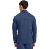 Cherokee Scrub Jacket Men’s Zip Front Jacket with 5 Pockets, Bungee Loop, Rib-Knit Cuffs, Soft 2-Way Stretch Fabric – WW320(Navy)