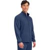 Cherokee Scrub Jacket Men’s Zip Front Jacket with 5 Pockets, Bungee Loop, Rib-Knit Cuffs, Soft 2-Way Stretch Fabric – WW320(Navy)