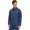 Cherokee Scrub Jacket Men’s Zip Front Jacket with 5 Pockets, Bungee Loop, Rib-Knit Cuffs, Soft 2-Way Stretch Fabric – WW320(Navy)