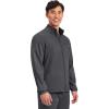 Cherokee Scrub Jacket Men’s Zip Front Jacket with 5 Pockets, Bungee Loop, Rib-Knit Cuffs, Soft 2-Way Stretch Fabric – WW320(Pewter)