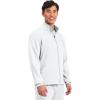 Cherokee Scrub Jacket Men’s Zip Front Jacket with 5 Pockets, Bungee Loop, Rib-Knit Cuffs, Soft 2-Way Stretch Fabric – WW320(White)