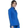 Cherokee Scrub Jacket for Women Zip Front High-Low Medical Uniform, 3 Pockets, Mesh Detail, Ultra Soft 2-Way Stretch – WW301(Royal)