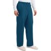 Cherokee Scrub Pants for Men Cargo Nursing Bottom with Zip Fly, 7 Pockets, Elastic Waist & 2-Way Stretch Fabric – 4243(Caribbean Blue)