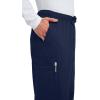 Cherokee Scrub Pants for Men Cargo Nursing Bottom with Zip Fly, 7 Pockets, Elastic Waist & 2-Way Stretch Fabric – 4243(Navy)