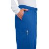 Cherokee Scrub Pants for Men Cargo Nursing Bottom with Zip Fly, 7 Pockets, Elastic Waist & 2-Way Stretch Fabric – 4243(Royal)