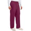 Cherokee Scrub Pants for Men Cargo Nursing Bottom with Zip Fly, 7 Pockets, Elastic Waist & 2-Way Stretch Fabric – 4243(Wine)