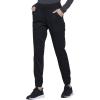 Cherokee Scrub Pants for Women Jogger Natural Rise Medical Uniform 5 Pocket Elastic Waist Ultra Soft 2-Way Stretch – WW011(Black)