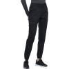 Cherokee Scrub Pants for Women Jogger Natural Rise Medical Uniform 5 Pocket Elastic Waist Ultra Soft 2-Way Stretch – WW011(Black)