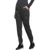 Cherokee Scrub Pants for Women Jogger Natural Rise Medical Uniform 5 Pocket Elastic Waist Ultra Soft 2-Way Stretch – WW011(Pewter)