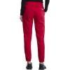 Cherokee Scrub Pants for Women Jogger Natural Rise Medical Uniform 5 Pocket Elastic Waist Ultra Soft 2-Way Stretch – WW011(Red)