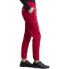 Cherokee Scrub Pants for Women Jogger Natural Rise Medical Uniform 5 Pocket Elastic Waist Ultra Soft 2-Way Stretch – WW011(Red)