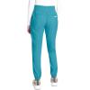 Cherokee Scrub Pants for Women Jogger Natural Rise Medical Uniform 5 Pocket Elastic Waist Ultra Soft 2-Way Stretch – WW011(Soft Marine)