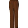 Cherokee Scrub Pants for Women Mid Rise Flare Leg Drawstring Cargo Medical Uniform 4 Pocket Durable Easy Care Stretch – 4044(Chocolate)