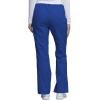 Cherokee Scrub Pants for Women Mid Rise Flare Leg Drawstring Cargo Medical Uniform 4 Pocket Durable Easy Care Stretch – 4044(Galaxy Blue)