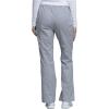 Cherokee Scrub Pants for Women Mid Rise Flare Leg Drawstring Cargo Medical Uniform 4 Pocket Durable Easy Care Stretch – 4044(Grey)