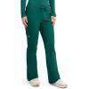 Cherokee Scrub Pants for Women Mid Rise Flare Leg Drawstring Cargo Medical Uniform 4 Pocket Durable Easy Care Stretch – 4044(Hunter)